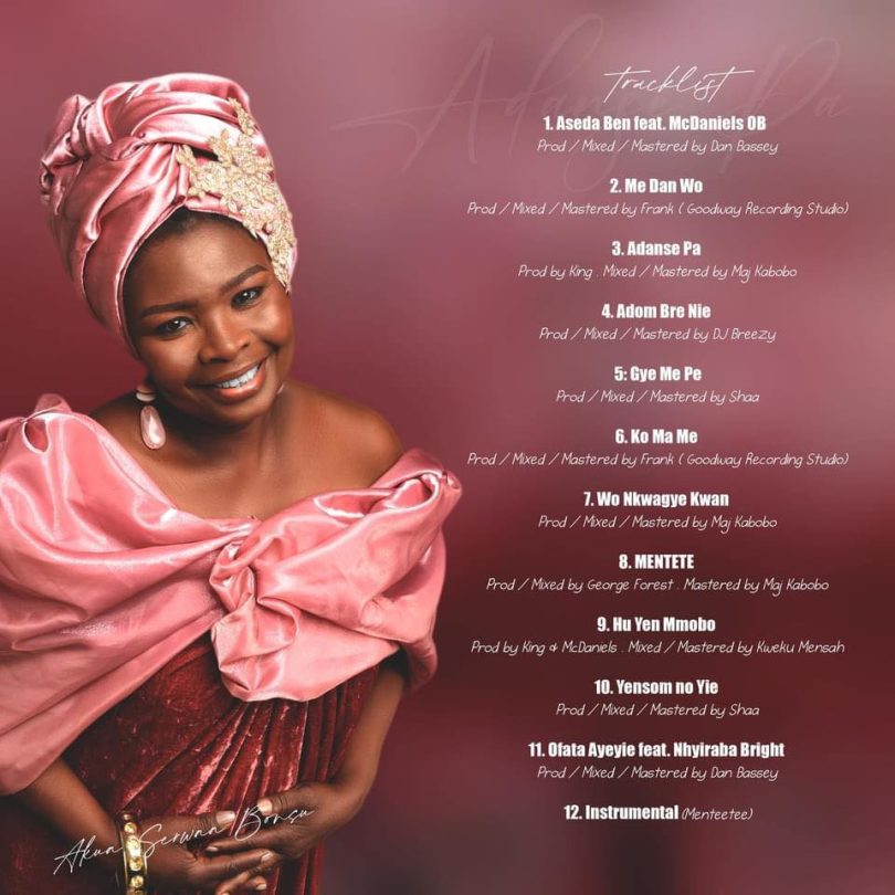 Akua Serwaa Bonsu - Adanse Pa Album Tracklist