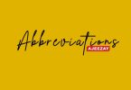 Ajeezay - Abbreviations